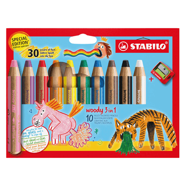 4006381618755 - 5 x Aquarellbuntstift woody 3 in 1 Kartonetui 10 Stück 10 Farb 4006381618755 - 5 x Aquarellbuntstift woody 3 in 1 Kartonetui 10 Stück 10 Farb