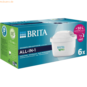 Brita Filterkartusche MAXTRA PRO 122041 ALL-IN-1 6 Stück