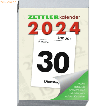 4006928022953 - 5 x Tagesabreißkalender 313 XXL 10x145cm 2024