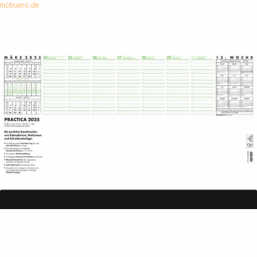 4006928024544 - Schreibunterlage Practica 102 595x37 1 Woche 1 Blatt 2025