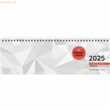 4006928024711 - Tischquerkalender 166 32x105cm 1 Woche 2 Seiten Register 2025