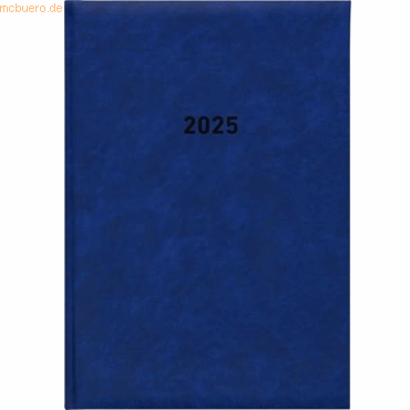 Zettler Buchkalender 876 14,5x21cm 1 Tag/1 Seite blau 2025