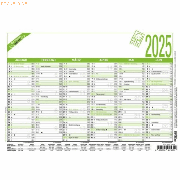 4006928025312 - Arbeitstagekalender 904 A5 21x148cm Recycling 2025