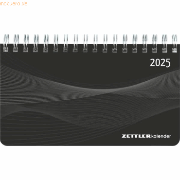 4006928025879 - Mini-Querkalender 579 156x90cm 1 Woche 2 Seiten schwarz 2025