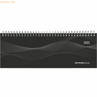 Zettler Tischquerkalender 114 Profi 29,7x10,5cm 1 Woche/2 Seiten schwa