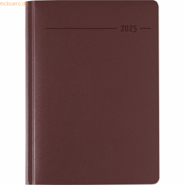 4006928026524 - Buchkalender 878 15x21cm 1 Tag 1 Seite Balacron rot 2025