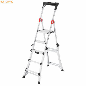 4007126233332 - HAILO TL100 Alu-Teleskopleiter Topline 3 - 5 Stufen bis 309 cm rutschfest mit Ablageschale bis 150 kg 4007126233332 - HAILO TL100 Alu-Teleskopleiter Topline 3 - 5 Stufen bis 309 cm rutschfest mit Ablageschale bis 150 kg