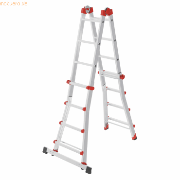 4007126751911 - HAILO M80 Multifunktionsleiter 4x4 Sprossen aus Aluminium als Steh- Anlege- und Treppenleiter nutzbar Arbeitshöhe bis 470 m 4007126751911 - HAILO M80 Multifunktionsleiter 4x4 Sprossen aus Aluminium als Steh- Anlege- und Treppenleiter nutzbar Arbeitshöhe bis 470 m