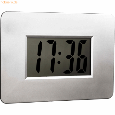 4007735019112 - LCD-Uhr Kunststoff 30x21x18cm silber