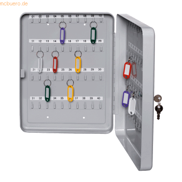 4007735890339 - Schlüsselkassette Stahlblech 160x80x200mm für 20 Schlüssel lichtg 4007735890339 - Schlüsselkassette Stahlblech 160x80x200mm für 20 Schlüssel lichtg