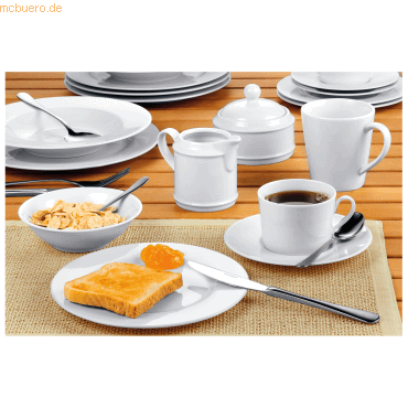 4007796027989 - Geschirrserie HEIKE - Menüteller 25 cm flach Porzellan weiß 4007796027989 ESMEYER 6 Stück 4007796027989 - Geschirrserie HEIKE - Menüteller 25 cm flach Porzellan weiß 4007796027989 ESMEYER 6 Stück