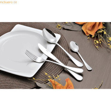 4007796057504 - Besteckgarnitur ® CELINE Mehrweg 6 x Menümesser Menügabeln Menülöffel Kaffeelöffel Edelstahl 18 10 poliert silber 4007796057504 - Besteckgarnitur ® CELINE Mehrweg 6 x Menümesser Menügabeln Menülöffel Kaffeelöffel Edelstahl 18 10 poliert silber