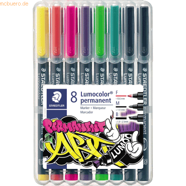 4007817078273 - Lumocolor 31-S WP8 Permanent-Marker Sortiert Schwarz - Grün - Hellgrün - Pink - Rot - Violett - Gelb 8 Stück(e) (31-S WP8) 4007817078273 - Lumocolor 31-S WP8 Permanent-Marker Sortiert Schwarz - Grün - Hellgrün - Pink - Rot - Violett - Gelb 8 Stück(e) (31-S WP8)
