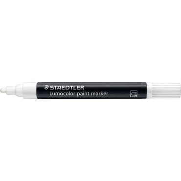 4007817087565 - STAEDTLER Lumocolor Acrylmarker paint marker weiß Strichstärke ca 24 mm Rundspitze permanente - 1 Stück (349-0) 4007817087565 - STAEDTLER Lumocolor Acrylmarker paint marker weiß Strichstärke ca 24 mm Rundspitze permanente - 1 Stück (349-0)