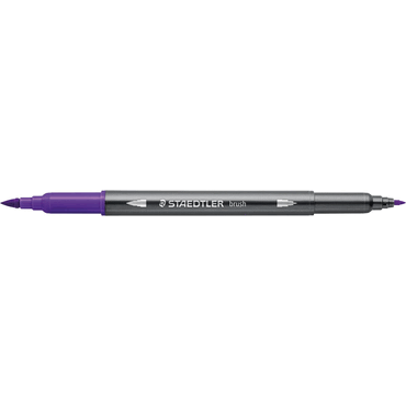 4007817107553 - 10 x Doppelfasermaler wasservermalbar violett