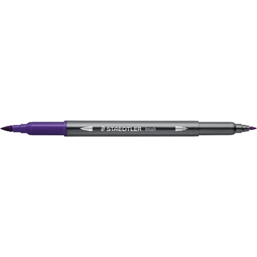 4007817108369 - 10 x Doppelfasermaler wasservermalbar blauviolett