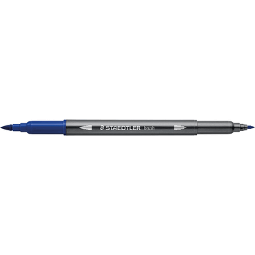 4007817108390 - 10 x Doppelfasermaler wasservermalbar blau