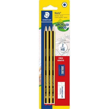 4007817118092 - 10 x Bleistift Noris HB Set mit Spitzer und Radierer 4007817118092 - 10 x Bleistift Noris HB Set mit Spitzer und Radierer