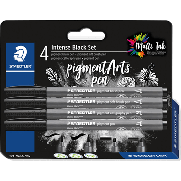 4007817139998 - 10 x Pigment brush pe Intense Black Set 4 Stück 4007817139998 - 10 x Pigment brush pe Intense Black Set 4 Stück