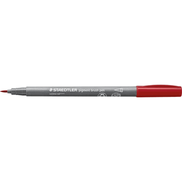 4007817147573 - 10 x Pigment brush pen karminrot 4007817147573 - 10 x Pigment brush pen karminrot