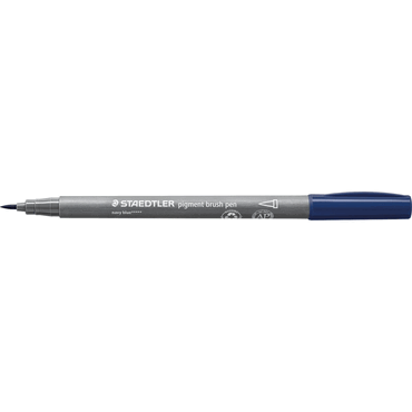 4007817148747 - 10 x Pigment brush pen marineblau 4007817148747 - 10 x Pigment brush pen marineblau