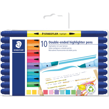 4007817169032 - 6 x Textmarker Doppelfasermaler sortiert 10 Stück 4007817169032 - 6 x Textmarker Doppelfasermaler sortiert 10 Stück