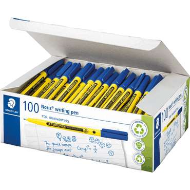 4007817188910 - Fineliner Noris writing pen blau Schulbox 100 Stück