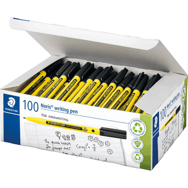 4007817188934 - Noris writing pen schwarz Schulbox 100 Stück 4007817188934 - Noris writing pen schwarz Schulbox 100 Stück