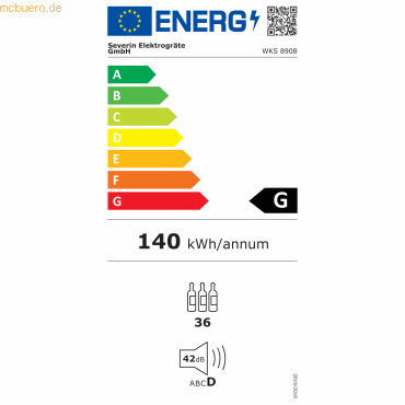 4008146044144 - Weinkühlschrank 8908 33Flaschen 95l schwarz 4008146044144 - Weinkühlschrank 8908 33Flaschen 95l schwarz