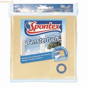 4008600119128 - Spontex Mikrofaser Fenstertuch Reinigungstuch für Fenster Spiegel Fliesen und Glasflächen 1 Packung = 1 Fenstertuch 4008600119128 - Spontex Mikrofaser Fenstertuch Reinigungstuch für Fenster Spiegel Fliesen und Glasflächen 1 Packung = 1 Fenstertuch