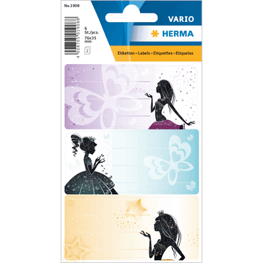 4008705019088 - 10 x HERMA Schuletiketten Princess 2Bl 1Pack 4008705019088 - 10 x HERMA Schuletiketten Princess 2Bl 1Pack