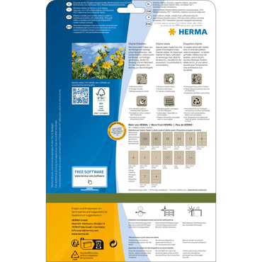 4008705107624 - HERMA Etikett 60mm rund Silphie-Papier A4 20 Blatt LaserInkCopy braun 4008705107624 - HERMA Etikett 60mm rund Silphie-Papier A4 20 Blatt LaserInkCopy braun