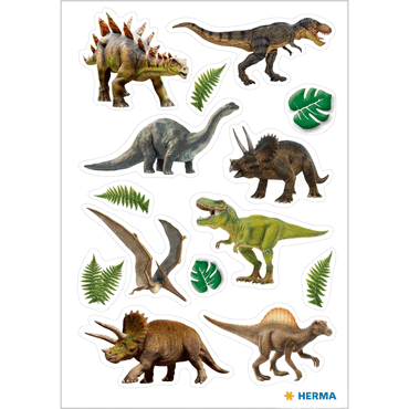 4008705154802 - 10 x HERMA Schmucketikett DECOR Dinosaurier 4008705154802 - 10 x HERMA Schmucketikett DECOR Dinosaurier