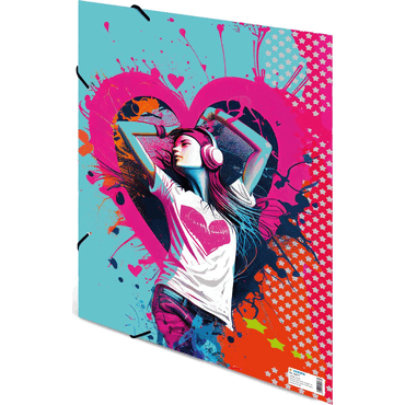 4008705195775 - Gummizugmappe A3 Music Girl 4008705195775 Herma 4008705195775 - Gummizugmappe A3 Music Girl 4008705195775 Herma