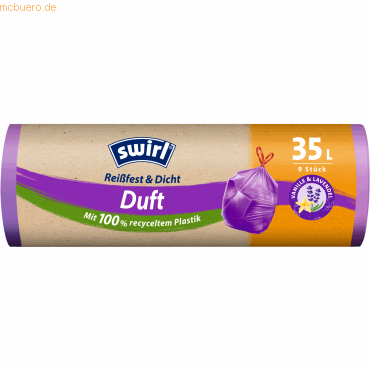 4008871215925 - Duft-Müllbeutel Vanille-Lavendel 35 l Reißfest & Dicht Müllsäcke & Müllsackständer - Swirl 4008871215925 - Duft-Müllbeutel Vanille-Lavendel 35 l Reißfest & Dicht Müllsäcke & Müllsackständer - Swirl