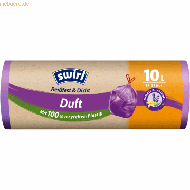 4008871215949 - Swirl® Duft - Müllbeutel Reißfest Vanille-Lavendel 10 Liter Reißfeste und dichte Mülltüte mit frischem Duft 1 Rolle = 14 Beutel 4008871215949 - Swirl® Duft - Müllbeutel Reißfest Vanille-Lavendel 10 Liter Reißfeste und dichte Mülltüte mit frischem Duft 1 Rolle = 14 Beutel