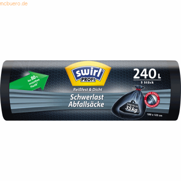 4008871216199 - Müllsäcke 215751 Profi Reißfest & Dicht Schwerlast schwarz 240 Liter mit Zugband extrastark 4008871216199 5 Stück 4008871216199 - Müllsäcke 215751 Profi Reißfest & Dicht Schwerlast schwarz 240 Liter mit Zugband extrastark 4008871216199 5 Stück
