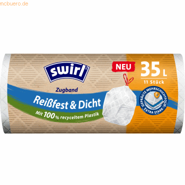 4008871219060 - Müllbeutel 219060 Reißfest & Dicht weiß 35 Liter mit Zugband extrastark 4008871219060 11 Stück 4008871219060 - Müllbeutel 219060 Reißfest & Dicht weiß 35 Liter mit Zugband extrastark 4008871219060 11 Stück