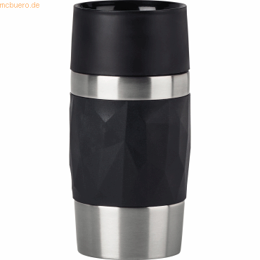 4009049533766 - Thermobecher Travel Mug Compact Trinkgefäße Gr Ø 72 cm x 15 cm 300 ml schwarz Thermobecher und Coffee to go Trinkgefäße 03L Edelstahl 3h warm6h kalt 360Trinköffnung spülmaschinenfest 4009049533766 - Thermobecher Travel Mug Compact Trinkgefäße Gr Ø 72 cm x 15 cm 300 ml schwarz Thermobecher und Coffee to go Trinkgefäße 03L Edelstahl 3h warm6h kalt 360Trinköffnung spülmaschinenfest