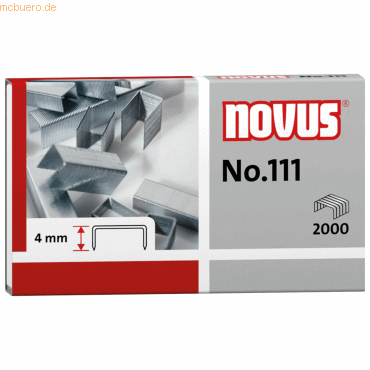 4009729003442 - Heftklammern Typ 111 042-0036 Stahldraht verzinkt No 111 Heftleistung 15 Blatt max  4009729003442 2000 Stück
