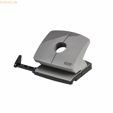 4009729080122 - Locher NOVUS B 220 bis zu 20 Blatt für A4 A5 A6 B5 B6 US 3x8 Folio Anschlagschiene Vollmetall & Kunststoff smart-grey