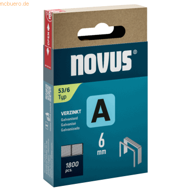 4009729080702 - Heftklammern A 042-0773 Stahldraht 4009729080702 Novus 4009729080702 - Heftklammern A 042-0773 Stahldraht 4009729080702 Novus