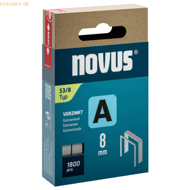 4009729080733 - 1800 novus Tackerklammern 53 8 Feindraht superhart 8 mm 4009729080733 - 1800 novus Tackerklammern 53 8 Feindraht superhart 8 mm