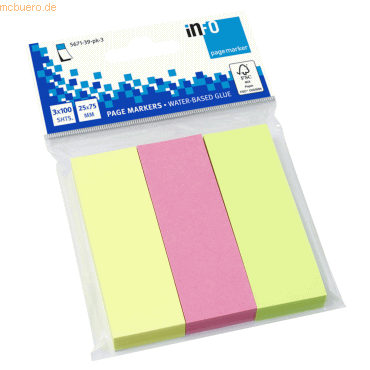 4011169590024 - Haftmarker 5671-39-PK3 Brillantmix gelb pink grün ohne rechteckig 4011169590024 300 Streifen 4011169590024 - Haftmarker 5671-39-PK3 Brillantmix gelb pink grün ohne rechteckig 4011169590024 300 Streifen