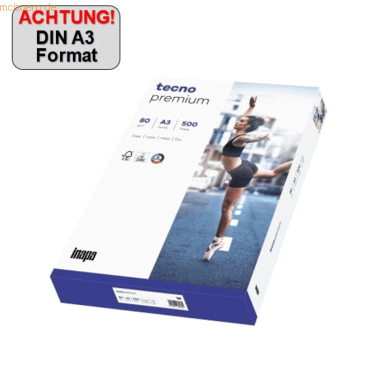 4011211075417 - Kopierpapier Premium 2100011498 A3 80g hochweiß 4011211075417 500 Blatt 4011211075417 - Kopierpapier Premium 2100011498 A3 80g hochweiß 4011211075417 500 Blatt