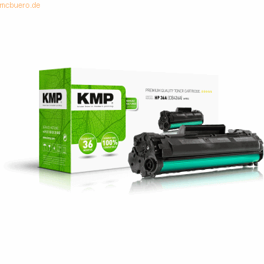 4011324121100 - H-T112 Tonerkassette ersetzt HP 36A CB436A Schwarz 2000 Seiten Kompatibel Toner