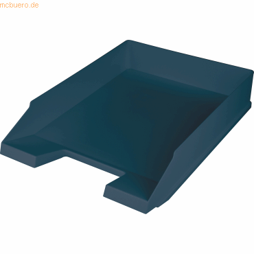 4012086022698 - - Briefablage für din A4-C4 Kunststoff blau H67xB254xT347 mm mit Griffmulde und Beschriftungsfeld