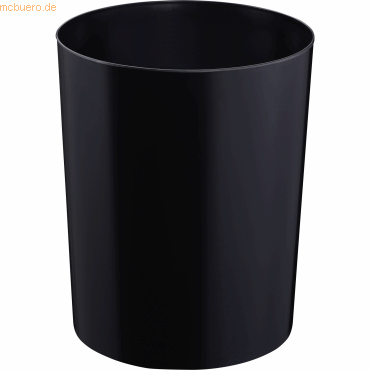 4012086026504 - Zwingo Sicherheitspapierkorb 13 Liter Sicherheitsmülleimer aus schwer entflammbarem Kunststoff Maße 25 x 25 x 30 cm schwarz