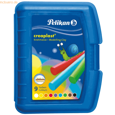 Pelikan Knetmasse Creaplast Box 198/9B 9 Farben sortiert