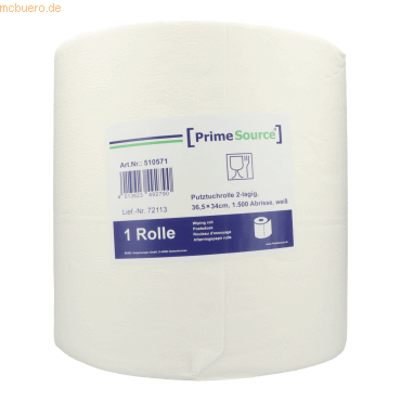 4013623492806 - PrimeSource Putztuchrolle 510571 365x34cmx510m 2lg 1500Bl ws 4013623492806 BUNZL Verpackungen GmbH 4013623492806 - PrimeSource Putztuchrolle 510571 365x34cmx510m 2lg 1500Bl ws 4013623492806 BUNZL Verpackungen GmbH